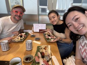 Lunch Chris, Saaya and Yukino