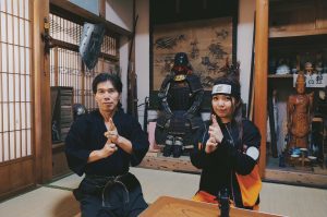Hiroko Imai during a shoot